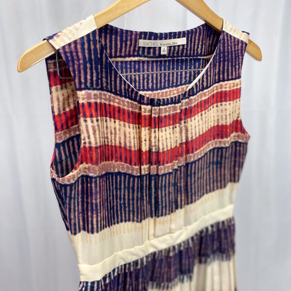 Nautical Pleated A Line Dress with Pockets Rachel by Rachel Roy - Picture 5 of 15